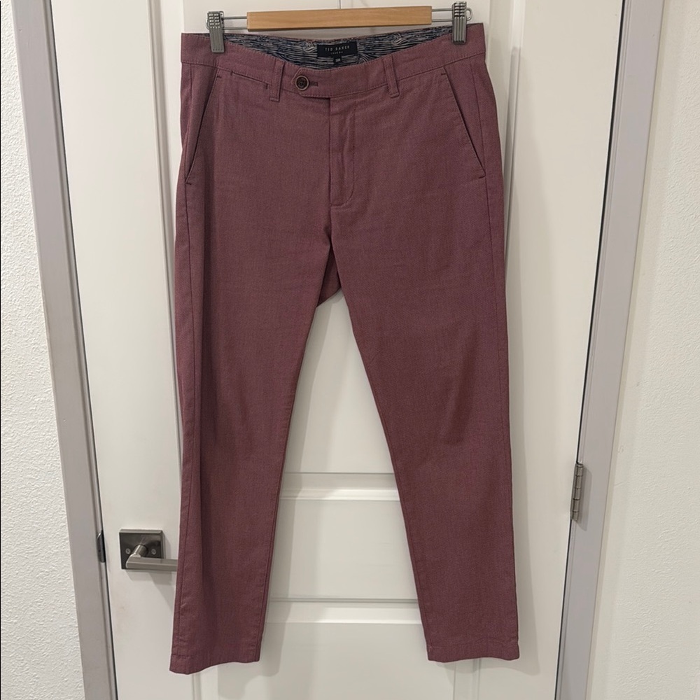 Ted Baker London Salmon Chinos Slim Fit Cotton Blend